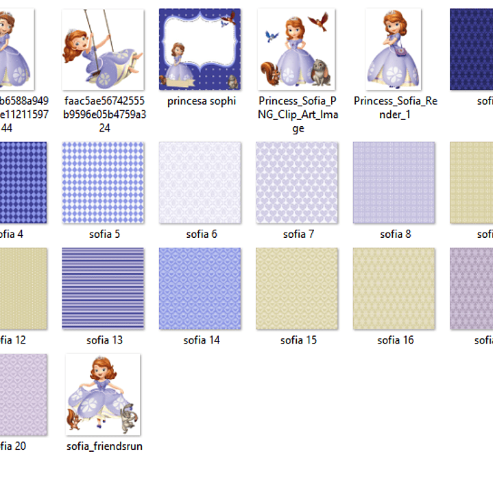 Kit Digital Papeis Princesinha Sofia  2