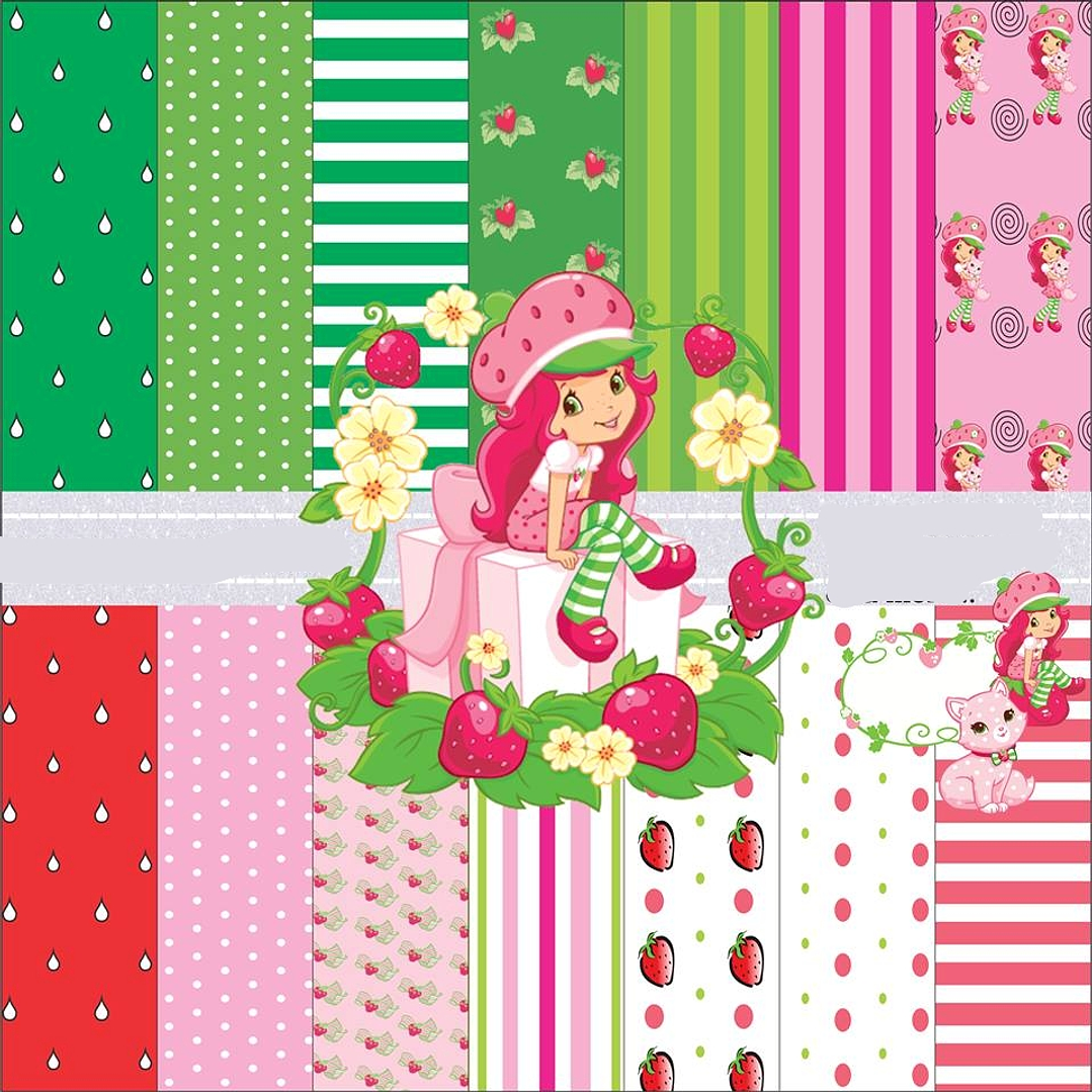 Kit Digital Papeis Moranguinho  1