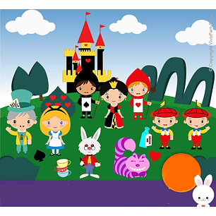 Kit Digital Alice no País das Maravilhas