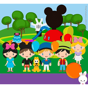 Kit Digital Acessorios Mickey Mouse