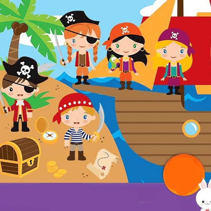 Kit Digital Pequenos Pirata  1