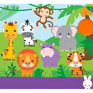 Kit Digital Safari Baby