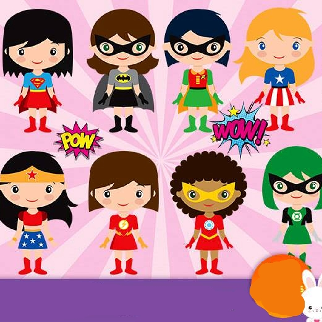 Kit Digital Super Heroinas  1