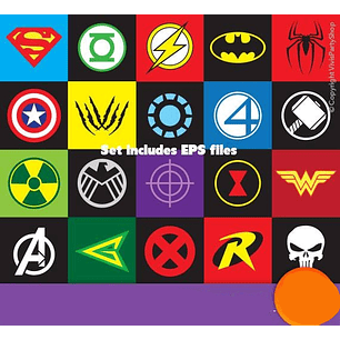 Kit Digital Super Heróis Logo