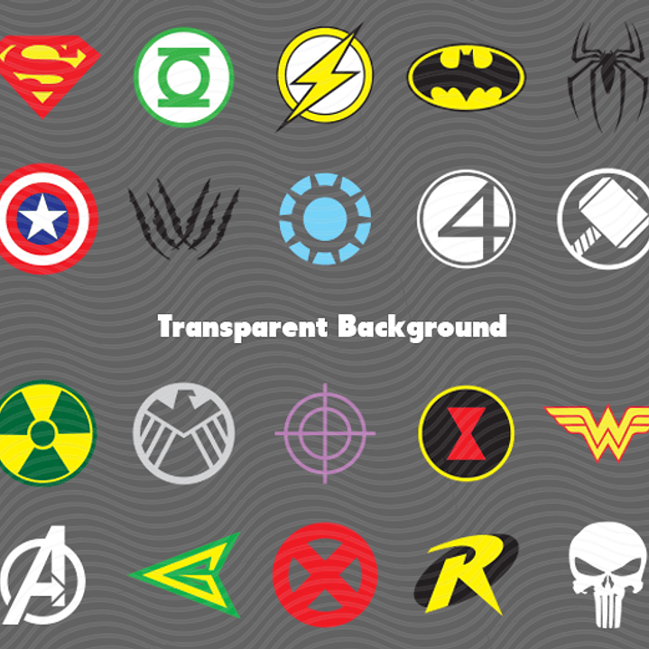 Kit Digital Super Heróis Logo 5