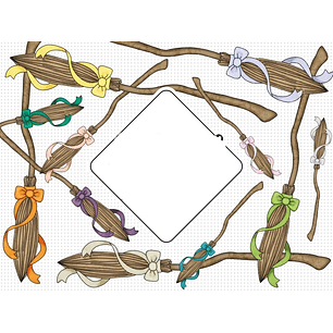 Kit Digital Vassoura de Bruxa 