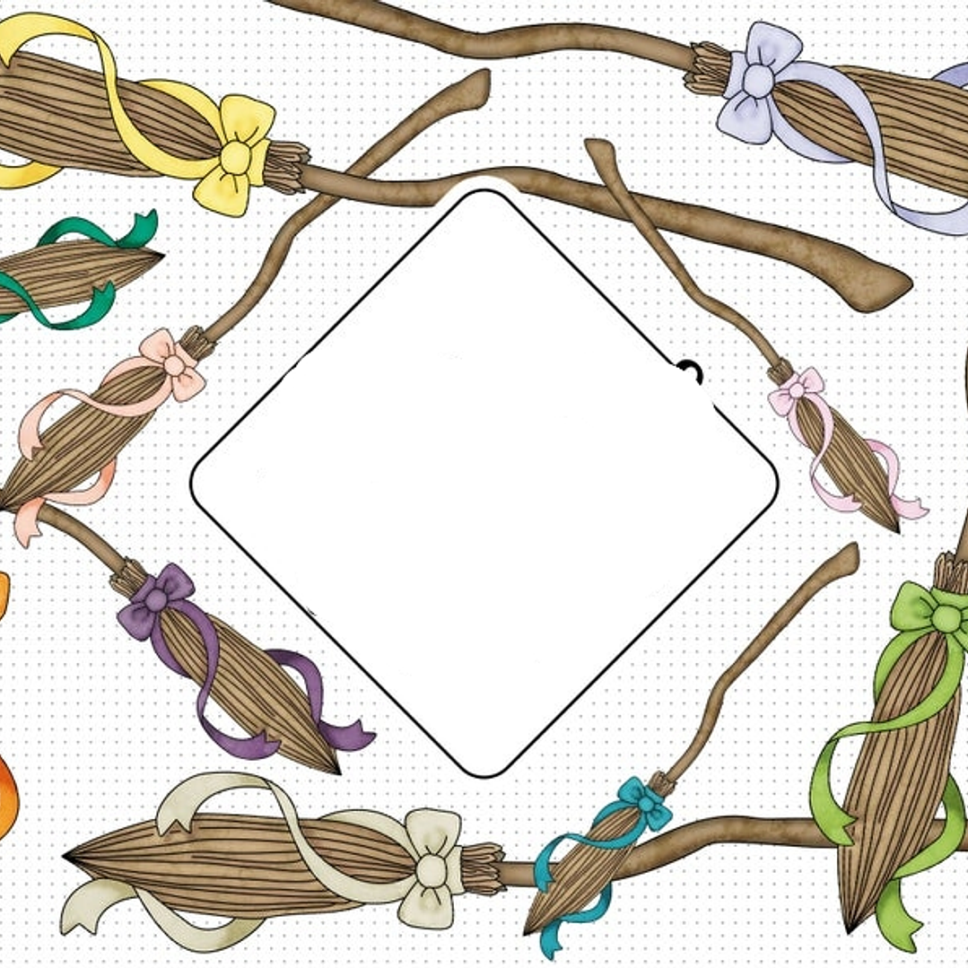 Kit Digital Vassoura de Bruxa  1