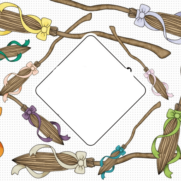 Kit Digital Vassoura de Bruxa  1