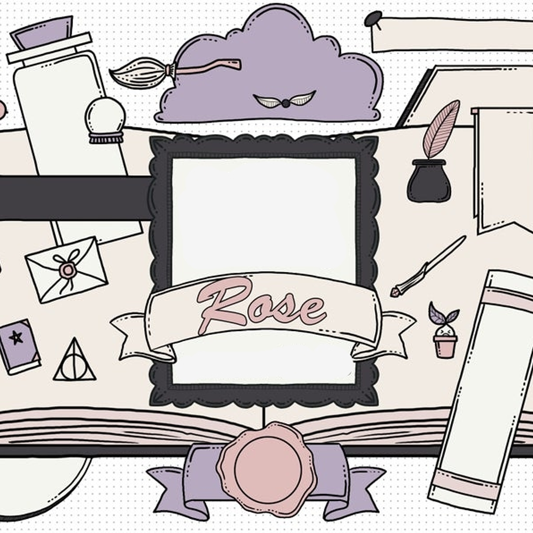 Kit Digital Magia Secreta Rose 1