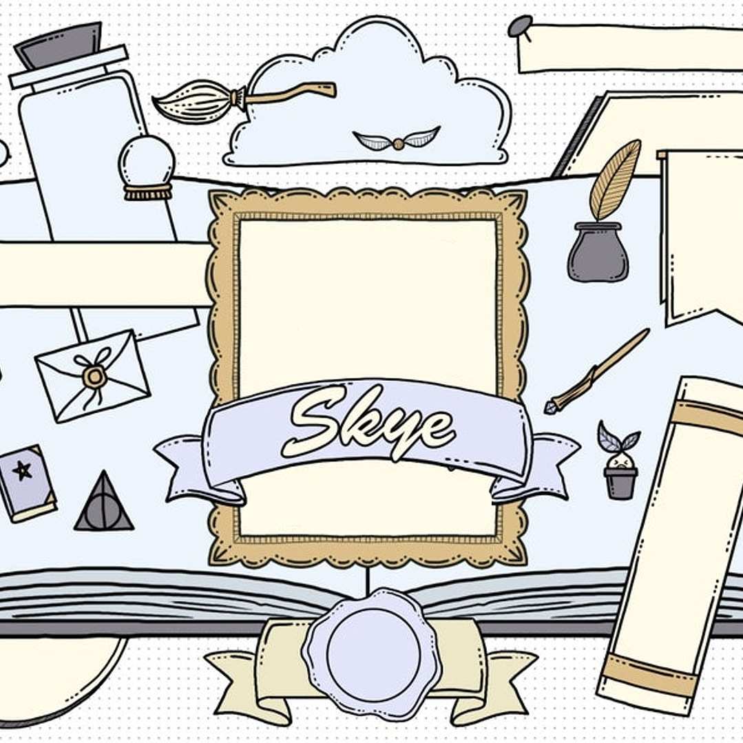 Kit Digital Magia Secreta Azul Céu  1