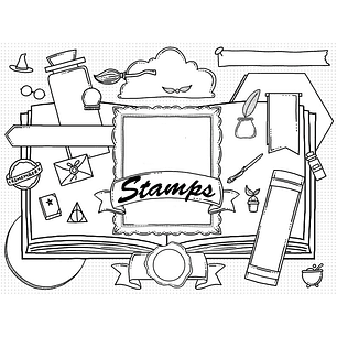 Kit Digital Rabiscos Magia 