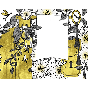 Kit Digital Diario Dourado 