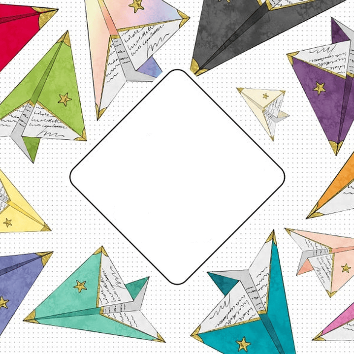 Kit Digital Cartas de Avioes de Papeis  1