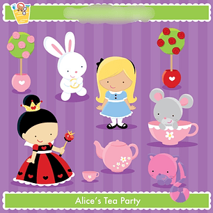 Kit Digital Alice no País das Maravilhas 