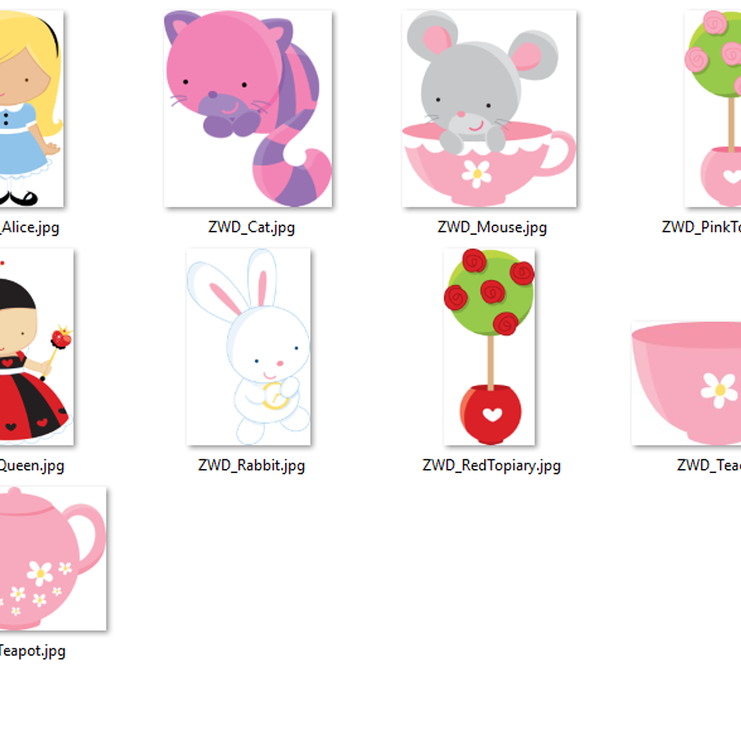 Kit Digital Alice no País das Maravilhas  2