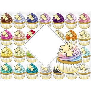 Kit Digital Cupcakes Brilhosos 