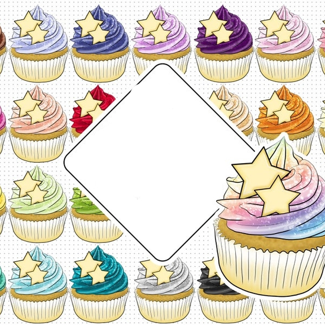 Kit Digital Cupcakes Brilhosos  1