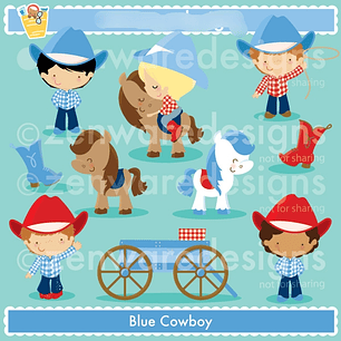 Kit Digital Cowboy Blue 