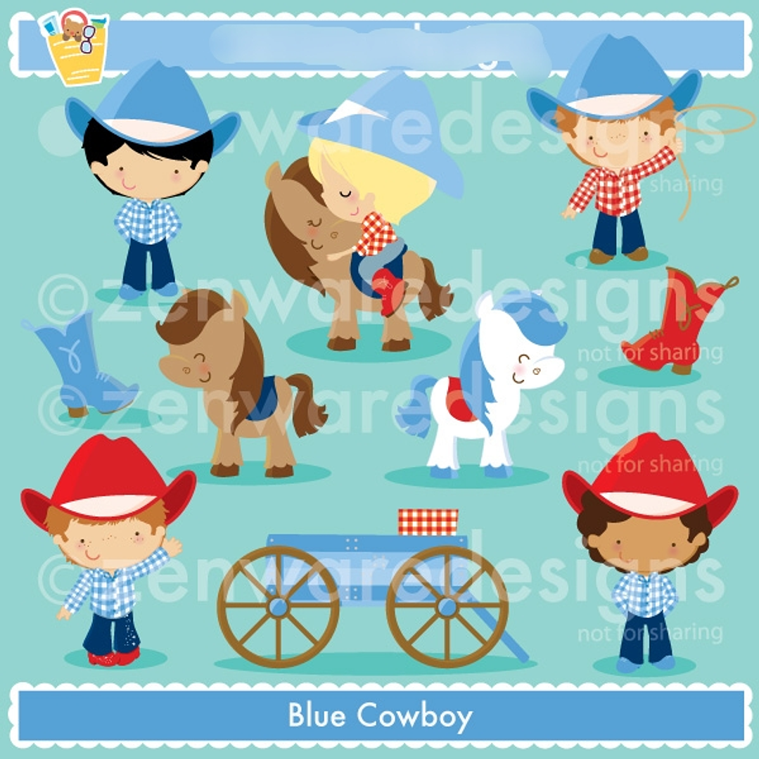 Kit Digital Cowboy Blue  1