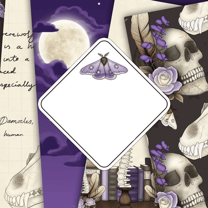 Kit Digital Papeis Escuridão Noturna  1