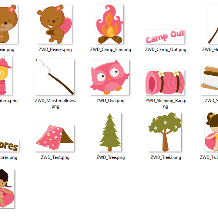 Kit Digital Acampamento de Garotas  2