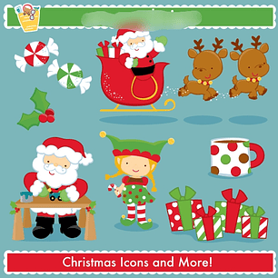 KIt Digital Natal Papai Noel