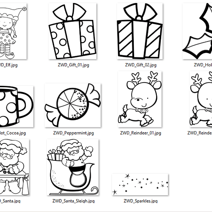 Kit Digital Estampas de Natal 2