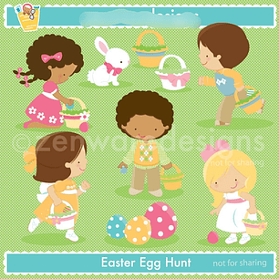 Kit Digital Caça aos Ovos Páscoa