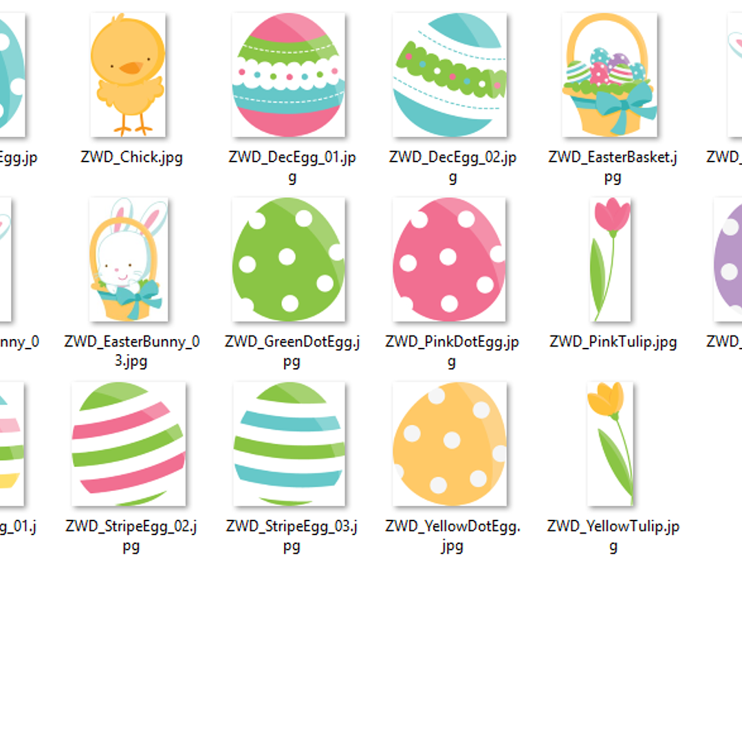 Kit Digital Coelhinhos da Páscoa  2