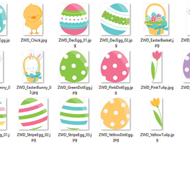 Kit Digital Coelhinhos da Páscoa  2