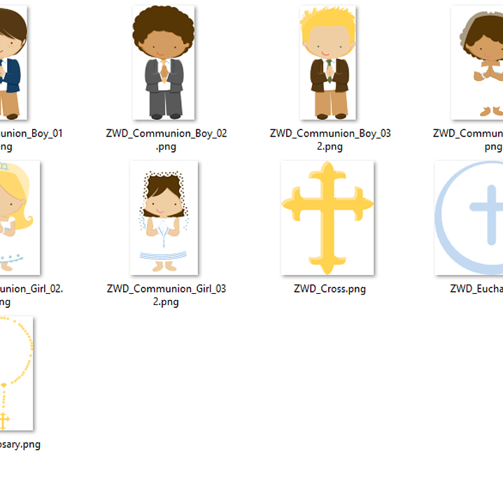 Kit Digital Primeira Comunhão  2