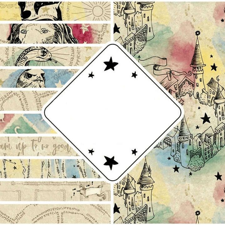 Kit Digital Papeis Mapa do Castelo  1