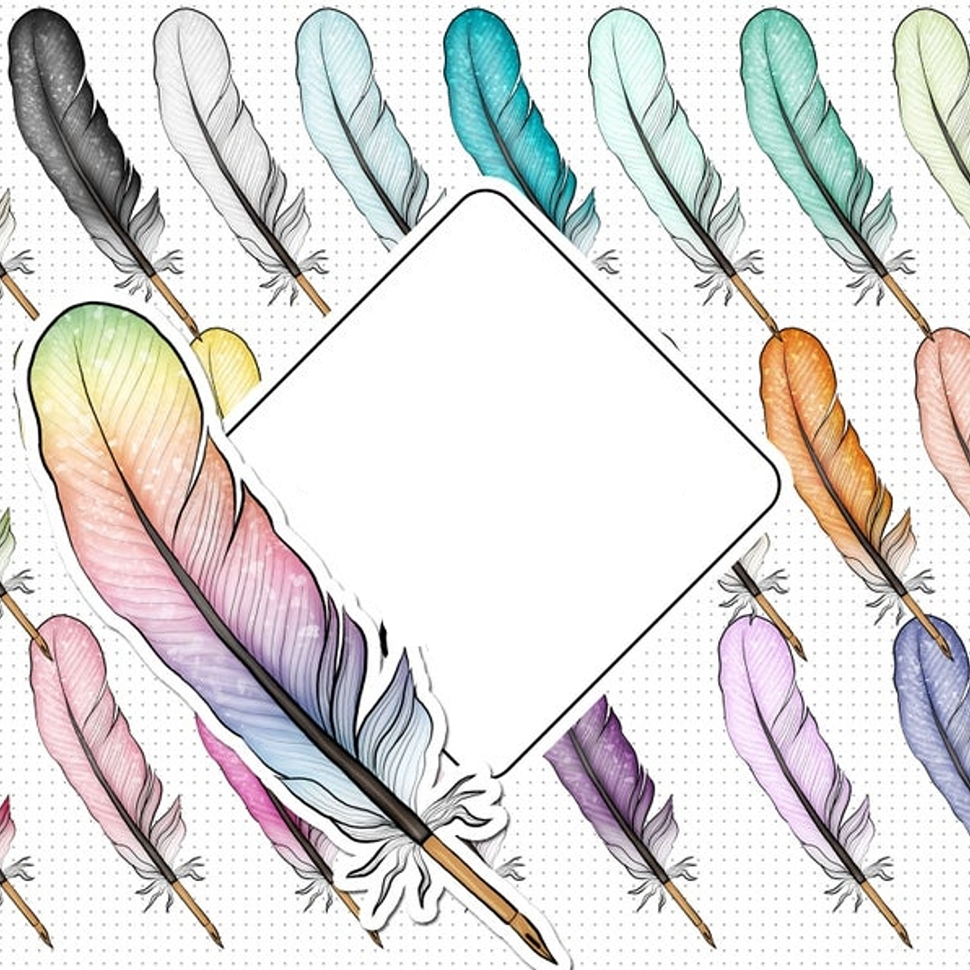 Kit Digital Penas de Escrever Coloridas  1