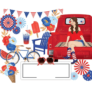 Kit Digital Menina Americana 