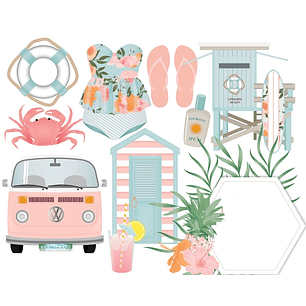 Kit Digital Viagem Praia 