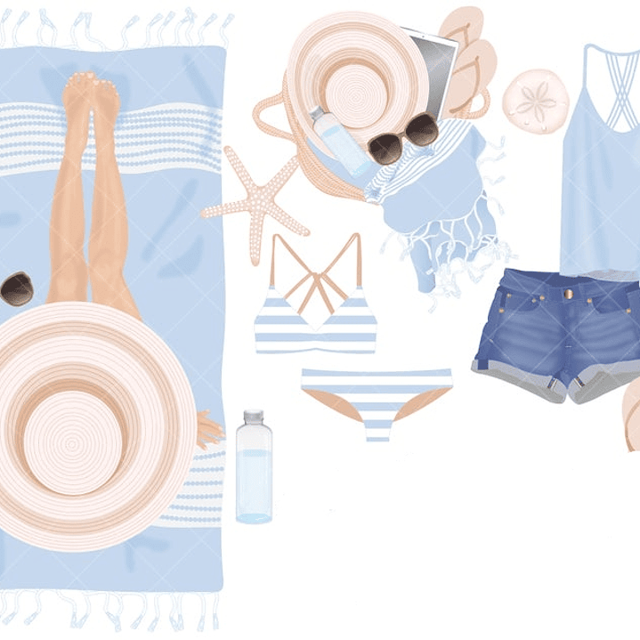 Kit Digital Acessorios de Praia  1