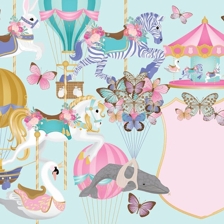 Kit Digital Carrosel Encantado 1