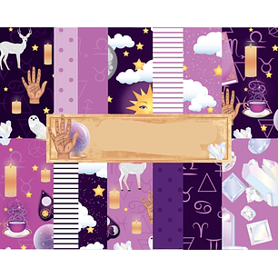 Kit Digital Papeis Cartomante 