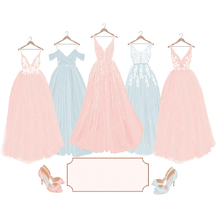 Kit Dgital Vestidos de Festa 