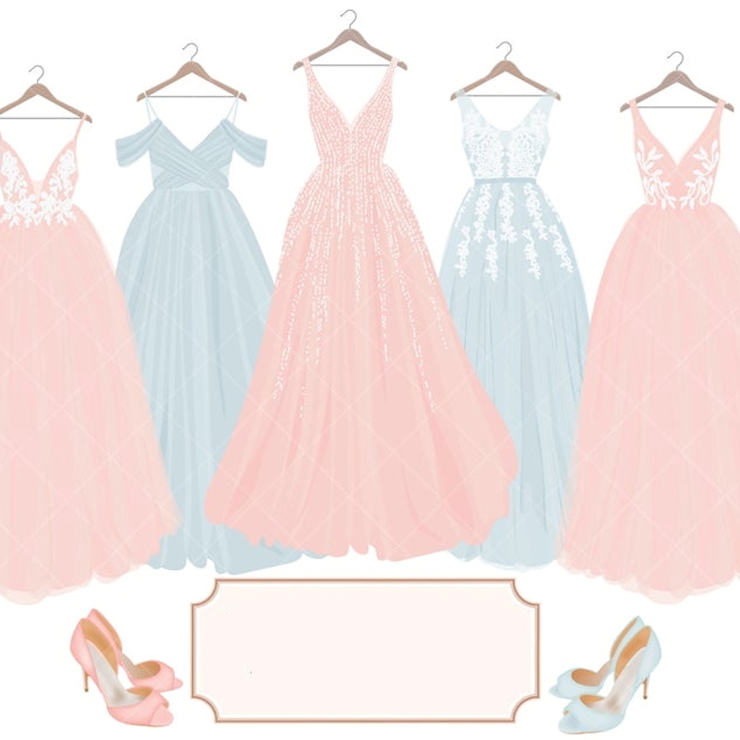 Kit Dgital Vestidos de Festa  1