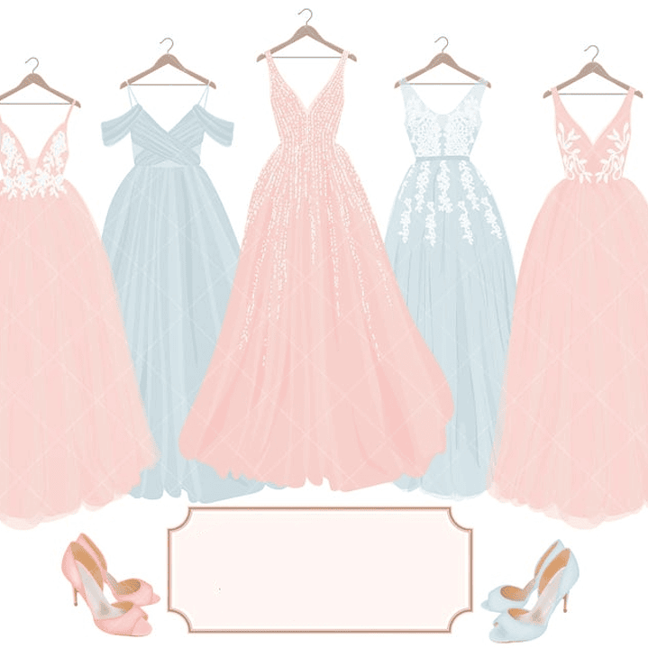 Kit Dgital Vestidos de Festa  1