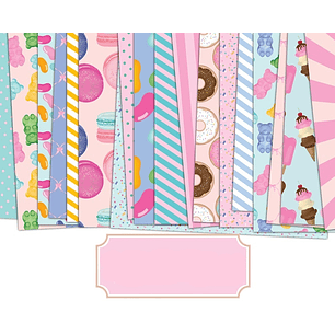 Kit Digital Papeis de Doces 