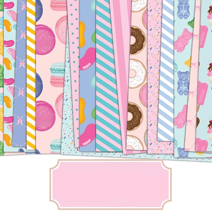 Kit Digital Papeis de Doces  1