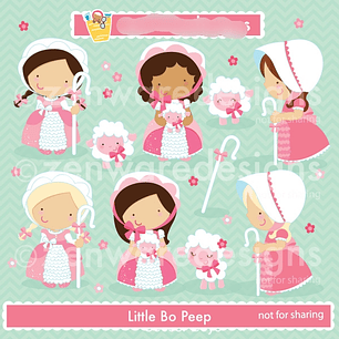 Kit Digital Little Bo Peep