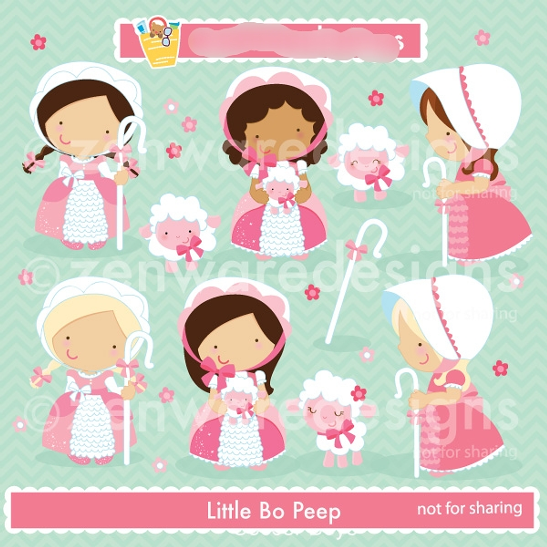 Kit Digital Little Bo Peep 1