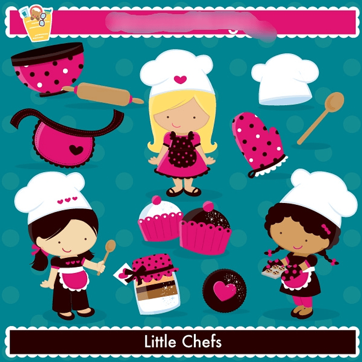 Kit Digital Menina Cozinheira  1