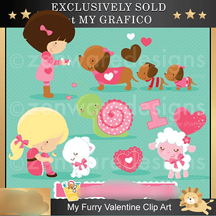 Kit Digital Meninas Pets 