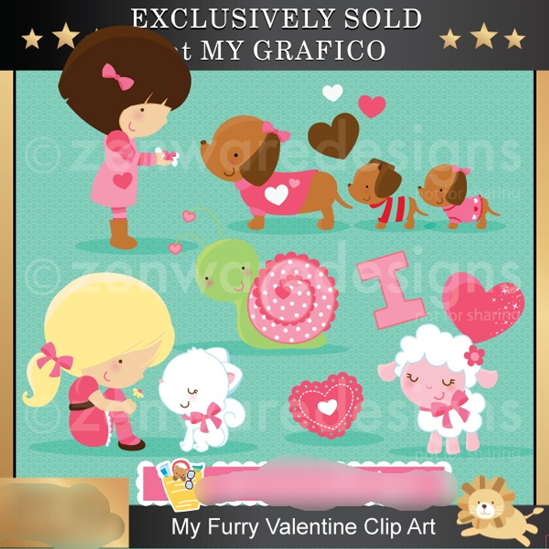 Kit Digital Meninas Pets  1