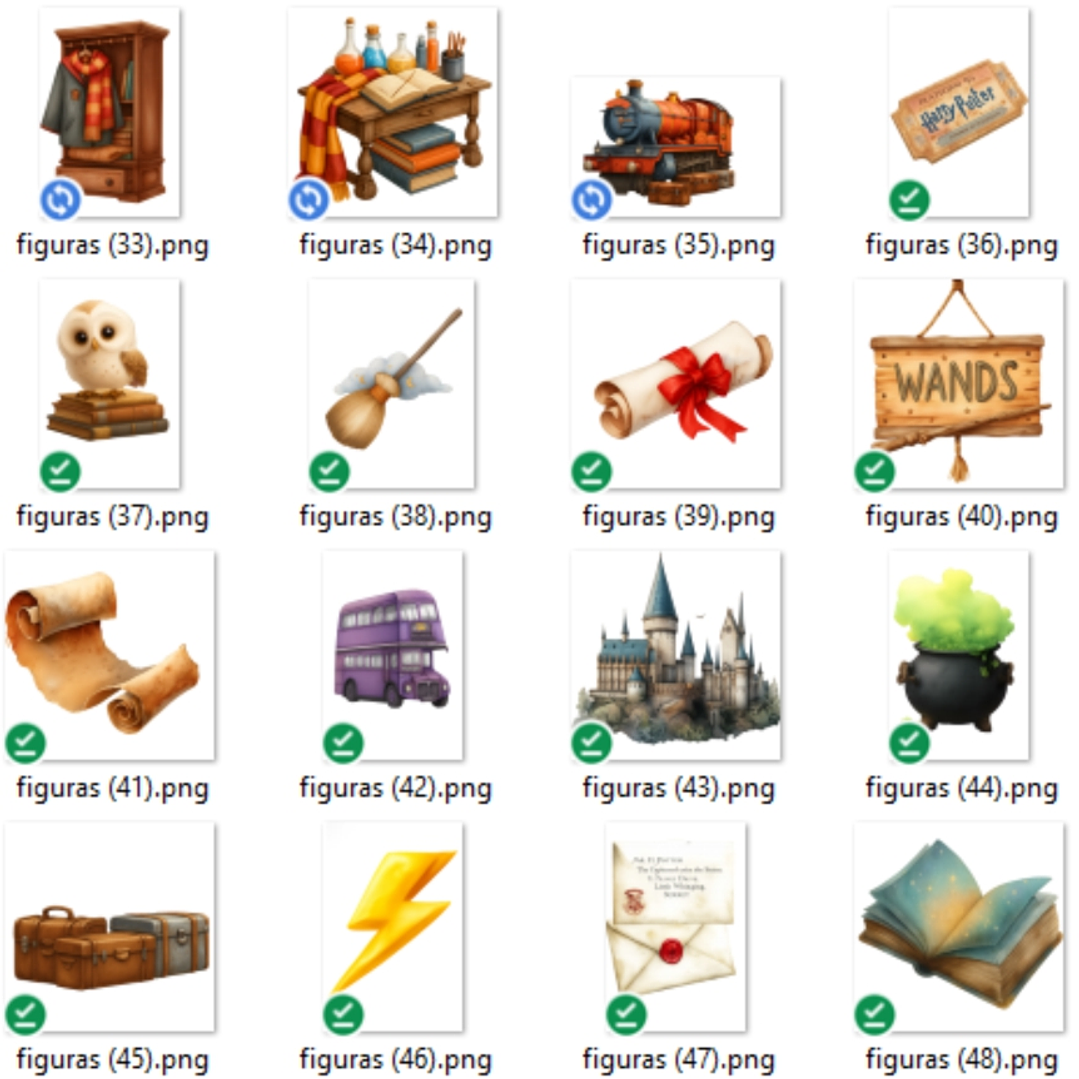 Kit Digital Harry Potter Aquarela 2