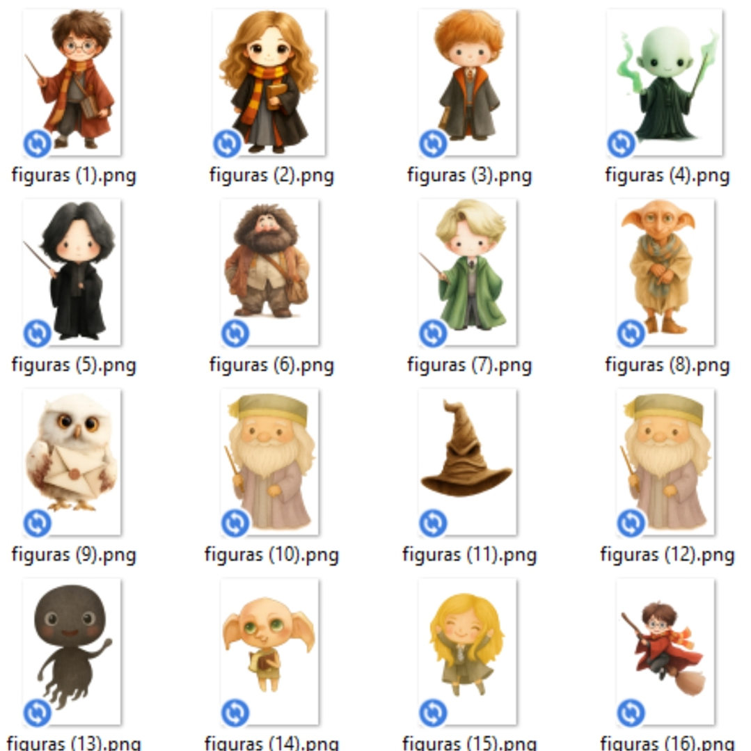 Kit Digital Harry Potter Aquarela 3